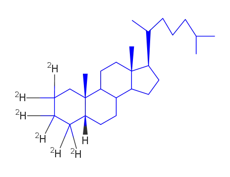 Molecular Structure of 358731-18-7 (CHOLESTANE-2,2,3,3,4,4-D6)