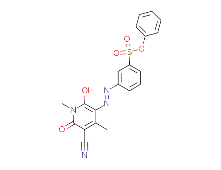 3-[(5-Cyano-1,6-dihydro-2-hydroxy-1,4-dimethyl-6-oxopyridin-3-yl)azo]benzenesulfonic acid phenyl ester