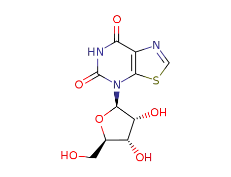 Molecular Structure of 35867-91-5 (4-pentofuranosyl[1,3]thiazolo[5,4-d]pyrimidine-5,7(4H,6H)-dione)