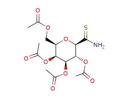 Molecular Structure of 358738-47-3 (C-(2,3,4,6-TETRA-O-ACETYL-BETA-D-GALACTOPYRANOSYL) THIOFORMAMIDE)