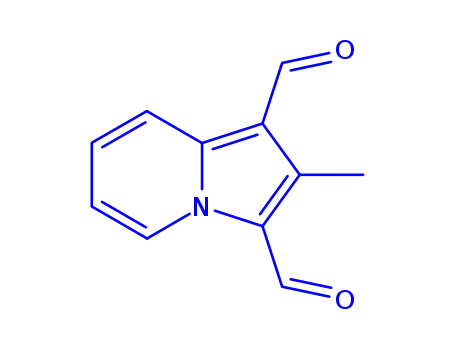 Molecular Structure of 357317-99-8 (2-METHYL-INDOLIZINE-1,3-DICARBALDEHYDE)