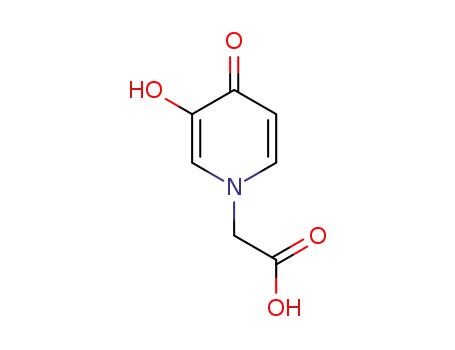 Molecular Structure of 36959-36-1 ((3-hydroxy-4-oxopyridin-1(4H)-yl)acetic acid)