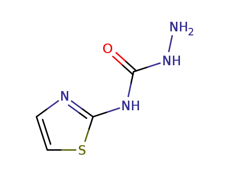 Molecular Structure of 3673-41-4 (Hydrazinecarboxamide,  N-2-thiazolyl-)