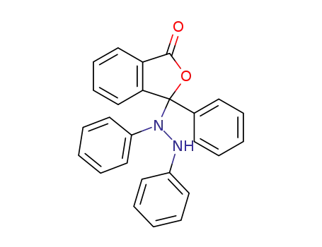 Molecular Structure of 32812-42-3 (3-(1,2-diphenylhydrazinyl)-3-phenyl-2-benzofuran-1(3H)-one)