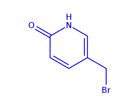 Molecular Structure of 366448-37-5 (2(1H)-Pyridinone,5-(bromomethyl)-(9CI))