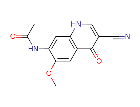 Molecular Structure of 364371-79-9 (AcetaMide, N-(3-cyano-1,4-dihydro-6-Methoxy-4-oxo-7-quinolinyl)-)