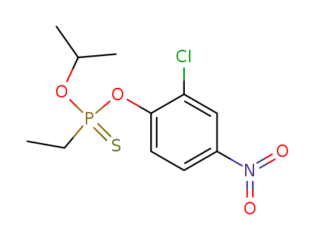 Molecular Structure of 328-04-1 (Ethylthiophosphonic acid O-isopropyl O-(2-chloro-4-nitrophenyl) ester)