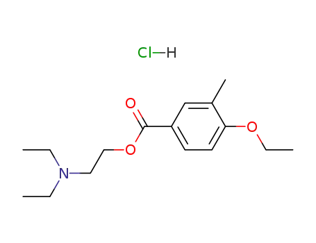 4-ethoxy-3-methyl-benzoic acid-(2-diethylamino-ethyl ester); hydrochloride