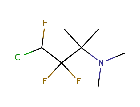 Molecular Structure of 32786-66-6 (3-Chloro-2,2,3-trifluoro-N,N,1,1-tetramethyl-1-propanamine)