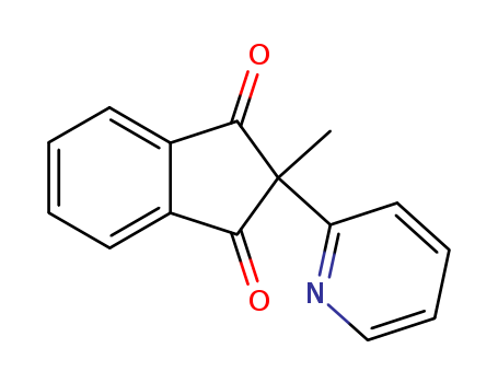 1H-Indene-1,3(2H)-dione,2-methyl-2-(2-pyridinyl)-