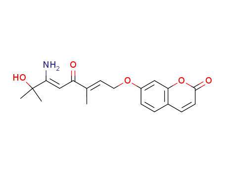 7-<<(E)-6-amino-7-hydroxy-3,7-dimethyl-4-oxo-2,5-octadienyl>oxy>-2H-1-benzopyran-2-one