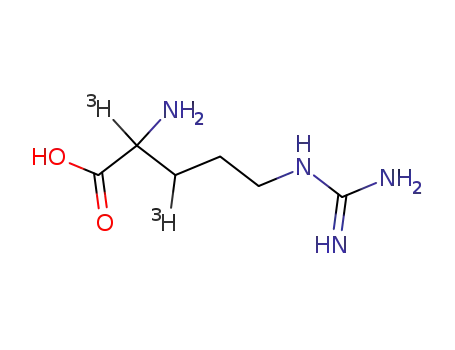 Molecular Structure of 3641-46-1 (L-ARGININE-[2,3-3H])