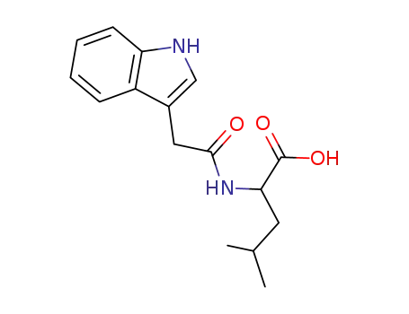 Molecular Structure of 36838-63-8 (N-(3-Indolylacetyl)-L-leucine)