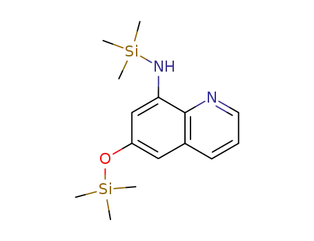 Molecular Structure of 36972-87-9 (N-(Trimethylsilyl)-6-[(trimethylsilyl)oxy]-8-quinolinamine)