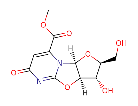 Molecular Structure of 36963-58-3 (6-METHOXYCARBONYL-O-2,2'-ANHYDRO-BETA-D-ARABINOFURANOSYL URACIL)