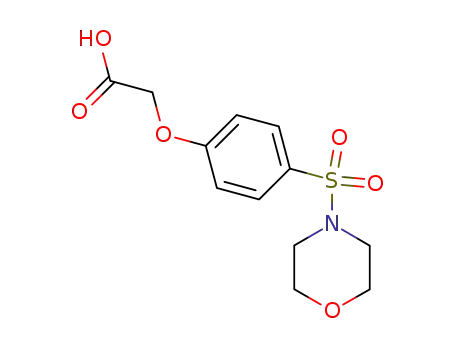 Molecular Structure of 36691-78-8 ([4-(Morpholine-4-sulfonyl)-phenoxy]-acetic acid)