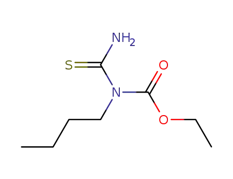 Molecular Structure of 36997-83-8 (Carbamic  acid,  (aminothioxomethyl)butyl-,  ethyl  ester  (9CI))