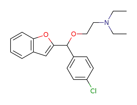 2-[벤조푸란-2-일-(4-클로로페닐)메톡시]-N,N-디에틸-에탄아민