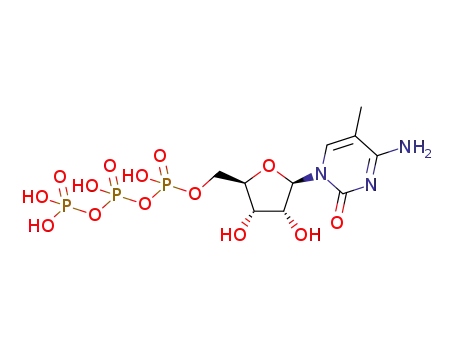 Molecular Structure of 327174-86-7 (Cytidine 5'-(tetrahydrogen triphosphate), 5-methyl-)