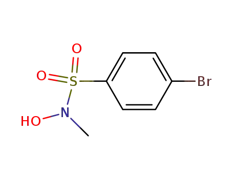 Molecular Structure of 3665-11-0 (p-Bromo-N-hydroxy-N-methylbenzenesulfonamide)