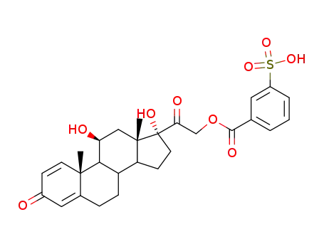 Molecular Structure of 3694-41-5 (prednisolone 21-3-sulfobenzoate)