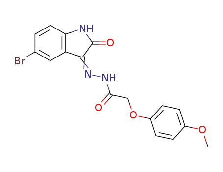 (4-Methoxy-phenoxy)-acetic acid [5-bromo-2-oxo-1,2-dihydro-indol-(3Z)-ylidene]-hydrazide