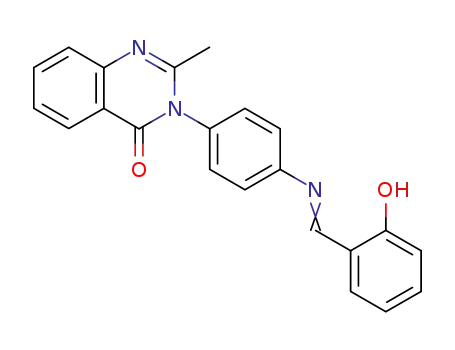 Molecular Structure of 36934-37-9 (2-methyl-3-(4-{[(E)-(6-oxocyclohexa-2,4-dien-1-ylidene)methyl]amino}phenyl)quinazolin-4(3H)-one)