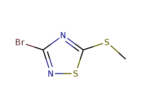 1,2,4-Thiadiazole,3-bromo-5-(methylthio)-