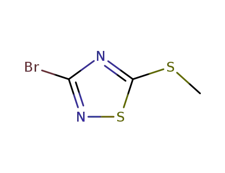 Molecular Structure of 36955-33-6 (3-BROMO-5-METHYLTHIO-1,2,4-THIADIAZOLE)