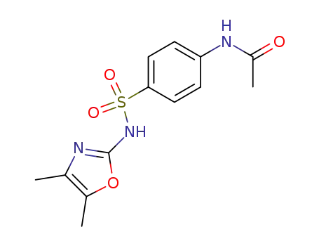 Molecular Structure of 36326-07-5 (N4-ACETYL-N1-(4,5-DIMETHYLOXAZOL-2-YL)-SULFANILAMIDE)