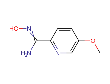 Molecular Structure of 327056-65-5 (2-Pyridinecarboximidamide,N-hydroxy-5-methoxy-(9CI))