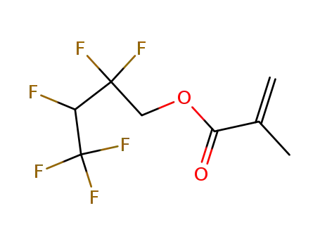 Molecular Structure of 36405-47-7 (2,2,3,4,4,4-Hexafluorobutyl methacrylate)