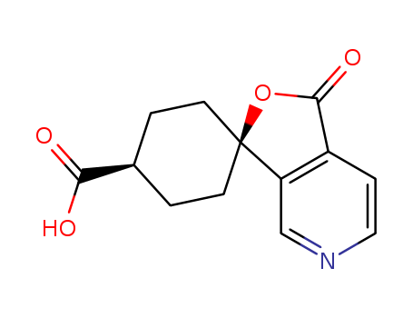 Spiro[cyclohexane-1,3'(1'H)-furo[3,4-c]pyridine]-4-carboxylicacid, 1'-oxo-, (1a,4a)-