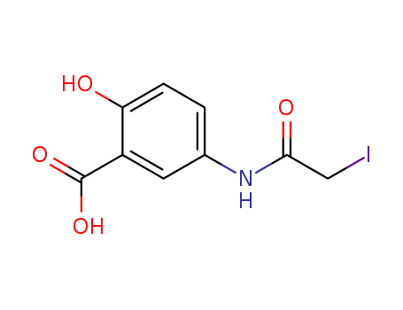 Benzoic acid,2-hydroxy-5-[(2-iodoacetyl)amino]- cas  36930-65-1