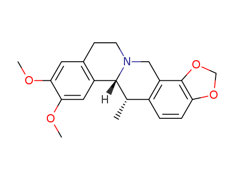 12H-Benzo[a]-1,3-benzodioxolo[4,5-g]quinolizine,6,6a,11,14-tetrahydro-8,9-dimethoxy-6-methyl-, (6S,6aR)-
