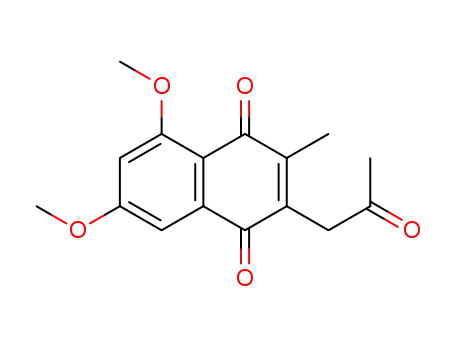 3-(2-oxopropyl)-6,8-dimethoxy-2-methyl-1,4-napthoquinone