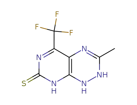 2,6-ジヒドロ-3-メチル-5-(トリフルオロメチル)ピリミド[5,4-e]-1,2,4-トリアジン-7(1H)-チオン
