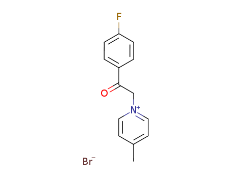 Pyridinium,1-[2-(4-fluorophenyl)-2-oxoethyl]-4-methyl-, bromide (1:1) cas  366-67-6