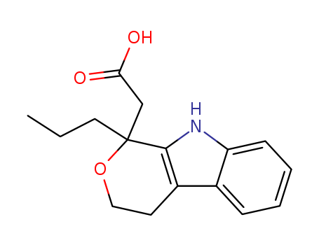 Pyrano[3,4-b]indole-1-aceticacid, 1,3,4,9-tetrahydro-1-propyl- cas  36505-82-5