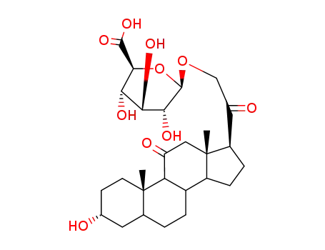 3α-Hydroxy-11,20-dioxo-5β-pregnan-21-yl β-D-글루코피라노시두론산