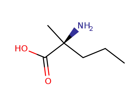 Molecular Structure of 3275-37-4 (2-AMINO-2-METHYLPENTANOIC ACID)
