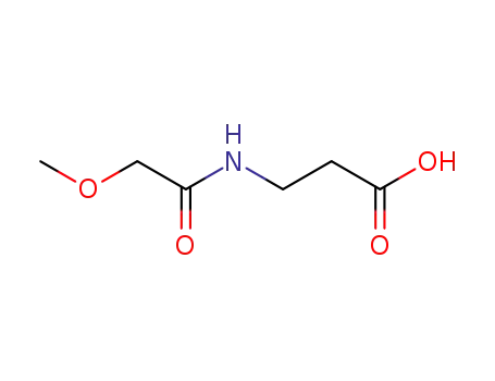 Molecular Structure of 36855-37-5 (N-(2-Methoxyacetyl)-beta-alanine)