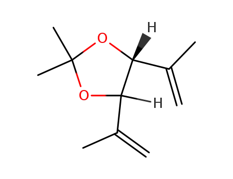 Molecular Structure of 36334-87-9 (2,2-Dimethyl-4,5-bis(1-methylethenyl)-1,3-dioxolane)