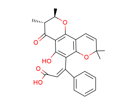 [Z,(-)]-3-(3,4-Dihydro-5-hydroxy-2,3,8,8-tetramethyl-4-oxo-2H,8H-benzo[1,2-b:3,4-b']dipyran-6-yl)-3-phenylpropenoic acid