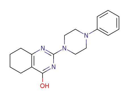 Molecular Structure of 33017-98-0 (5,6,7,8-Tetrahydro-2-(4-phenyl-1-piperazinyl)-4-quinazolinol)