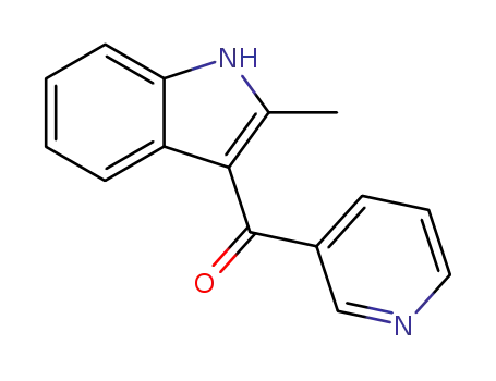 Molecular Structure of 37128-50-0 ((2-methyl-1H-indol-3-yl)(pyridin-3-yl)methanone)