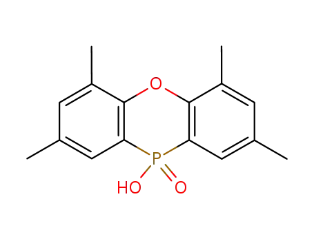 Molecular Structure of 37041-07-9 (10-Hydroxy-2,4,6,8-tetramethyl-10H-phenoxaphosphine 10-oxide)
