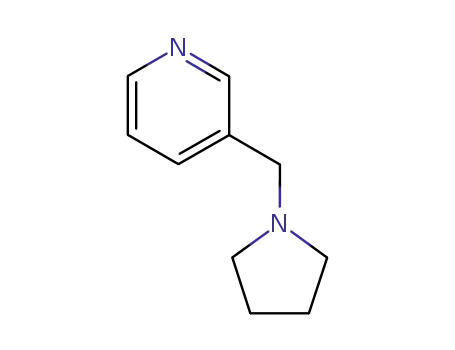 Molecular Structure of 370-09-2 (N-(3-pyridylmethyl)pyrrolidine)