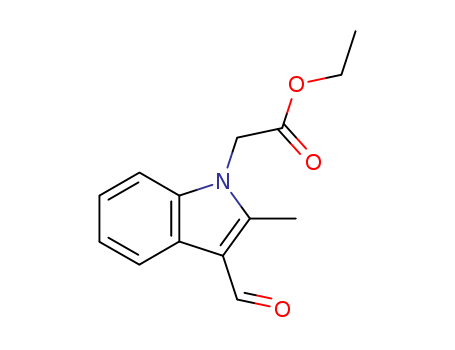 Ethyl 2-(3-formyl-2-methyl-1H-indol-1-yl)acetate