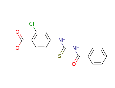 2-chloro-4-(3-benzoylthioureido)benzoic acid methyl ester